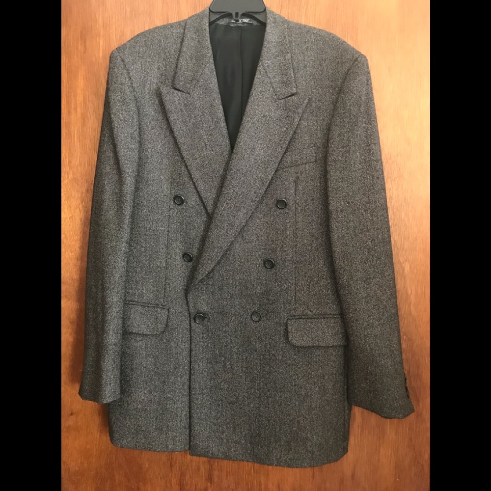 Men’s Italian Wool Double-Breasted 40L